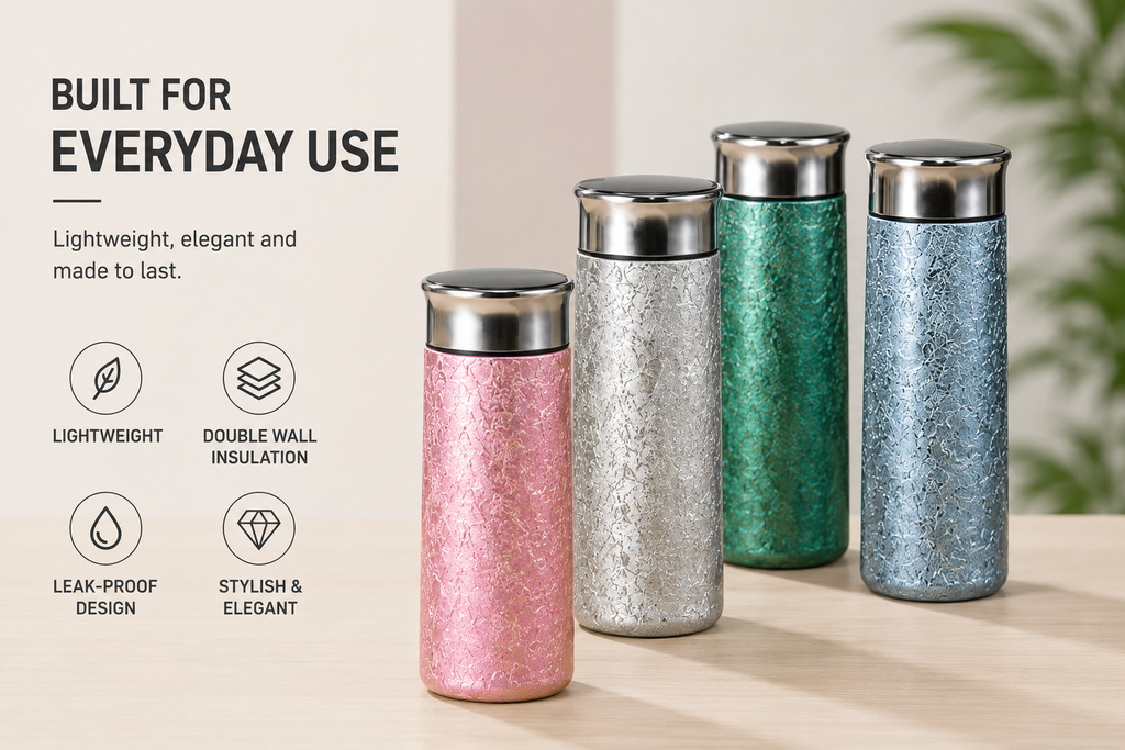 PURE Ti™ Premium Titanium Vacuum Tumbler Bottle | Luxury Insulated Water Bottle | Hot & Cold Flask with Gift Box